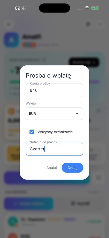Jedna prośba o wpłatę na łódź.