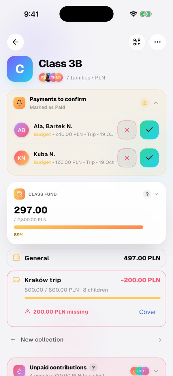Confirm payments with one tap.